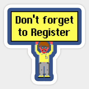 Register Shareware Guy Sticker